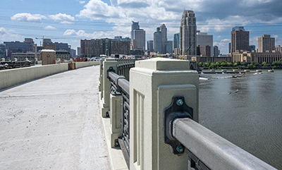 Photo: Third Ave. bridge in Minneapolis.